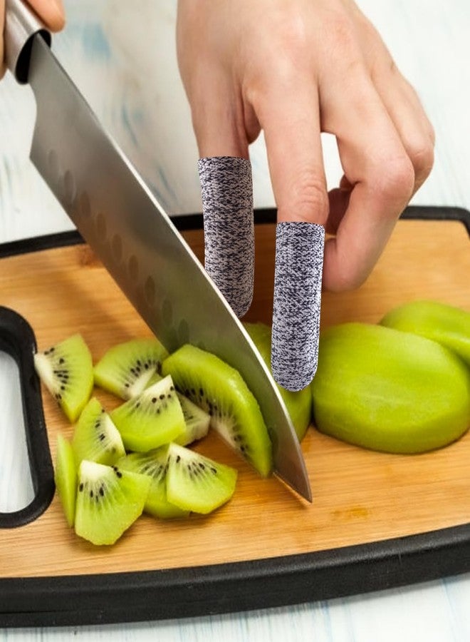 PQJSJDR 20 Pcs Finger Cots Cut Resistant Protector Reusable Fingertip Gloves Cover Large Finger Nail Sleeves Fabric Thumb Protection Guards Kitchen Hand Sewing Food Cutting Sculpture Carving Work Supplies - Image 5